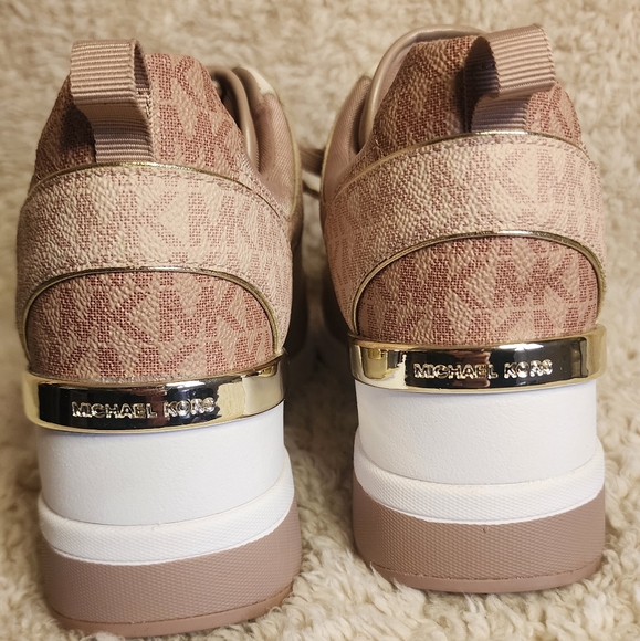 Michael Kors Pink Monogram Sneakers - Picture 6 of 6